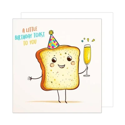 Image of Edition Seidel Premium Square Birthday Card with Envelope Greeting Happy For Her Female Mum Daughter Grandma Colleague Friend Toast (GQ182 SW024)