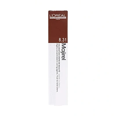 Image of 3x L &#039;Oreal Majire 8,31 Light Blond Gold Asch Creme Hair Color 50mll