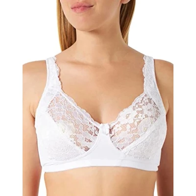 Image of Naturana Women&#039;s 5204 Bra, White, 42D