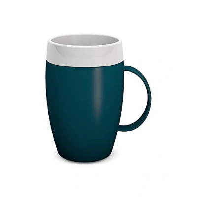 Image of Ornamin Mug with Internal Cone 140 ml Teal and Thermal Function (Model 905) / drinking aid, coffee cup, thermo mug, cup for elderly