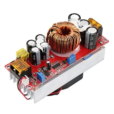 Image of ASHATA DC 10 60V to 12 97V 1500W 30A Voltage Step Up Converter Boost CC CV Power Supply Constant Current Module with Smart Temperature Control Fan for Solar Street lamp, LED Lighting Driving
