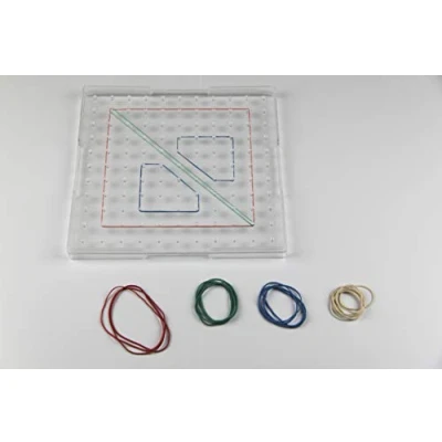 Image of WISSNER Educational Play Clear Square Geobrett (23 cm x 23 cm)