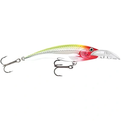 Image of Rapala Scatter Rap Tail Dancer Lure with Two No. 4 Hooks, 3.3 5.7 m Swimming Depth, 9 cm Size, Clown