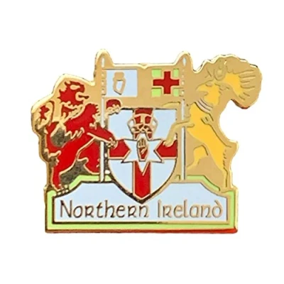 Image of Northern Ireland Crest Quality Enamel Lapel Pin Badge T963