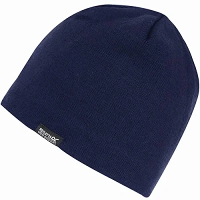 Image of Regatta Brevis II Acrylic Knit Fleece Lining Waterproof Internal Membrane Beanie Headwear Black, Large/X Large