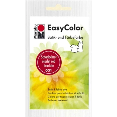 Image of Marabu Easy Colour Fabric Dye 25g 031 Scarlet Red