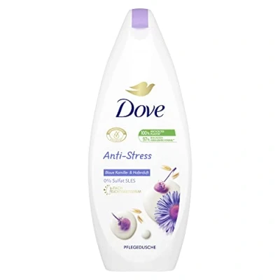 Image of Dove Shower Gel Anti Stress Bath with Triple Moisturising Serum for Stressed and Dry Skin 250 ml Pack of 1