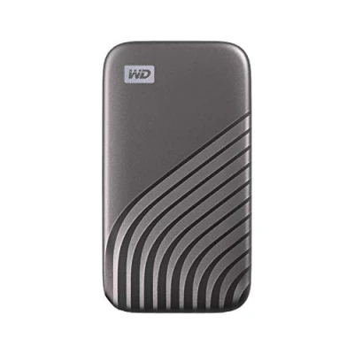 Image of WD 1TB My Passport Portable SSD, External NVMe Solid State Drive, USB C, up to 1050 MB/s, Works with PC, Xbox and Playstation, 2 meters drop resistance, Space Grey