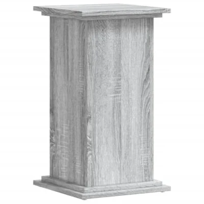 Image of vidaXL Grey Sonoma Engineered Wood Plant Stand/Pot Holder 33x33x60 cm, Max Load 60 kg