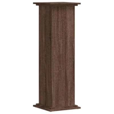 Image of vidaXL Plant Stand Brown Oak 33x33x100 cm Engineered Wood