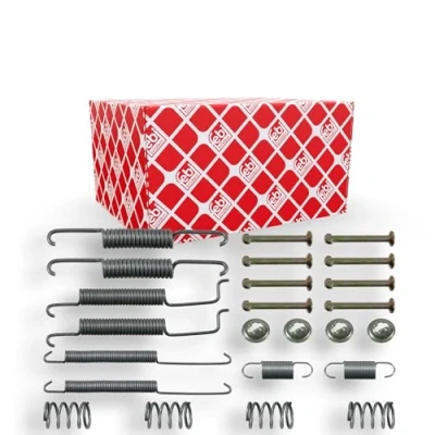 Image of 171698545, 171698545S1, 171698545SK Accessory Kit, brake shoes FEBI BILSTEIN 02060 Rear Axle VOLKSWAGEN: Polo II Coupe, Lupo / 3L