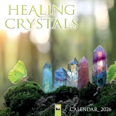 Image of Healing Crystals Wall Calendar 2026 (Art Calendar)