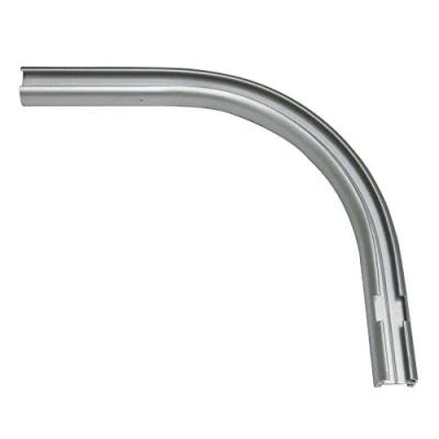 Image of GARDINIA 12/13cm Aluminium 90 Right Angle 1 Track Curtain Rail Elbow