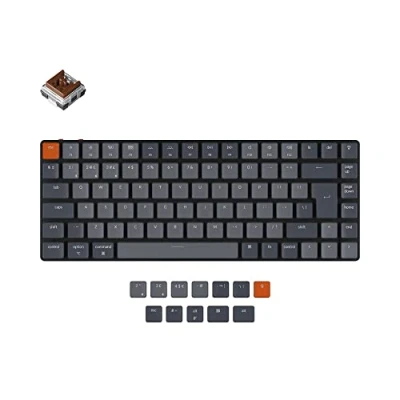 Image of UK Keychron K3v2 Bluetooth RGB Optical Soldered Tactile Switches Ultra slim Aluminium Mac/PC 75% Keyboard