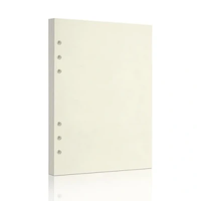 Image of A5 Blank Refill Paper, Loose Leaf Paper 6 Hole Notebook Refills for Ring Refillable Binder Planner Diary Journals Painting Pages,80 Sheets/160 Pages (Beige Blank, A5)