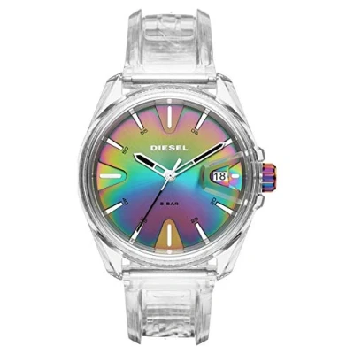 Image of Diesel Watch for Unisex Ms9, Three Hand Date Movement, 44 mm Clear Nylon Case with a Polyurethane Strap, DZ1926