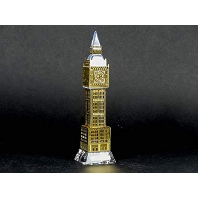 Image of Crystal Big Ben Small 12.5 cm London Souvenir Model (Gold)