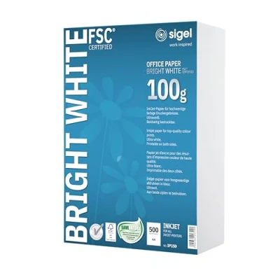 Image of SIGEL IP150 Multipurpose Office Paper, White, A4, 100gsm, 500 Sheets