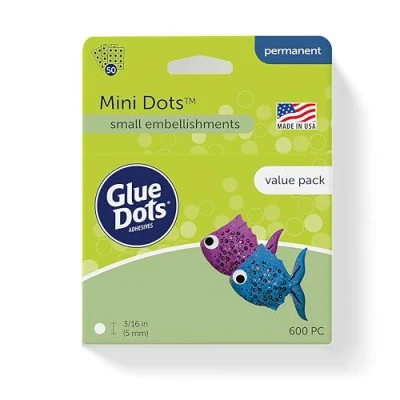 Image of Glue Dots 0.1875 Inch Mini Dots, Pack Of 600