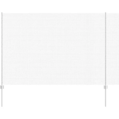 Image of vidaXL Welded Wire Fence with 10 U Posts Silver 1.5x10 m Steel