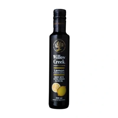 Image of Willow Creek 250ml Lemon Flavoured Extra Virgin Olive Oil Award Winning Exquisite Tangy Flavour Pairs Perfectly with Seafood, Salads, Chicken and Fish Ideal Marinade EVOO
