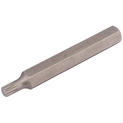 Image of Draper M6 x 75mm Spline 10mm Insert Bit for Mechanic&#039;s Sets