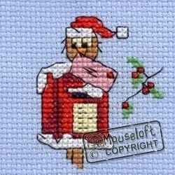 Image of Mouseloft Stitchlet Christmas Cross Stitch Kit &quot;Christmas Post Owl&quot;