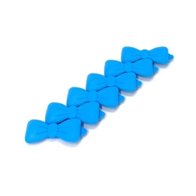 Image of Hair Bow Clip for Pets Dog Pack of 6 Light Blue