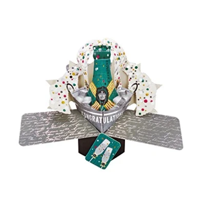 Image of Champagne Popping Congratulations Pop Up Greeting Card 3D Cards
