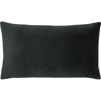 Image of Paoletti Sunningdale Cushion Cover, Charcoal, 30 x 50cm