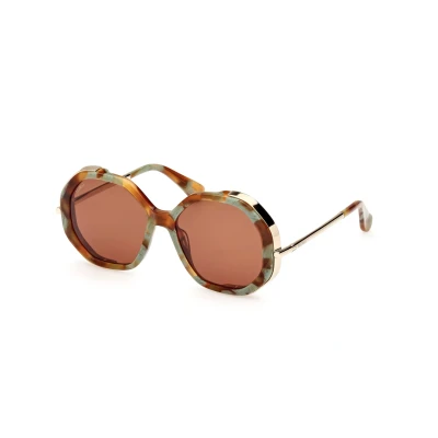 Image of Max Mara Sunglasses, Women&#039;s, Size: 55, Havana/other