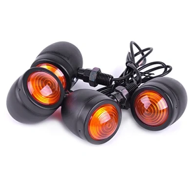 Image of SFONIA 4pcs Motorcycle Indicators Retro Turning Signals Light Turn Signal 12V Indicator Universal
