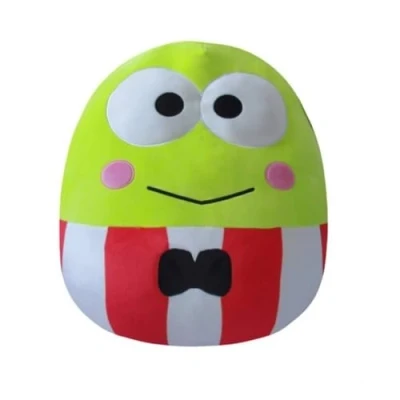 Image of Squishmallows Original Sanrio 25cm Hello Kitty Keroppi Red Striped Suit Ultrasoft Official Jazwares Plush Toy