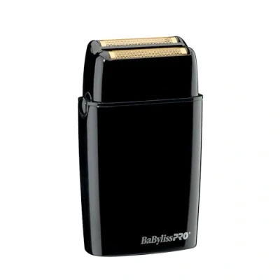 Image of BaBylissPRO FXFS2B BLACKFX Metal Collection, Cordless Double Foil Shaver Black