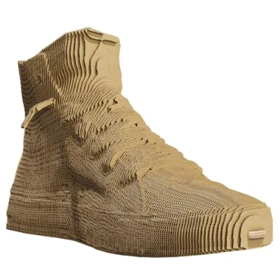 Image of CARTONIC 3D Puzzle Set Sneaker Cardboard The Turns into a Figure in Relief All Ages 160 Piece Jigsaw