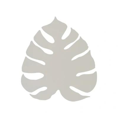 Image of TK Lighting Monstera wall light, leaf shape, 3 x G9, steel, beige