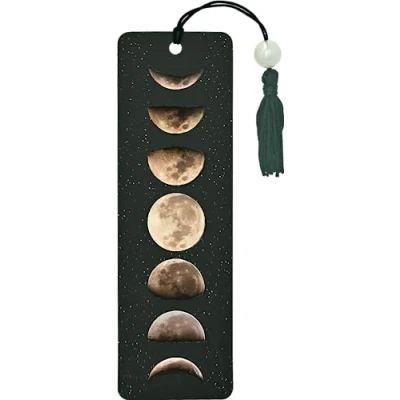 Image of Moon Phases Beaded Bookmark