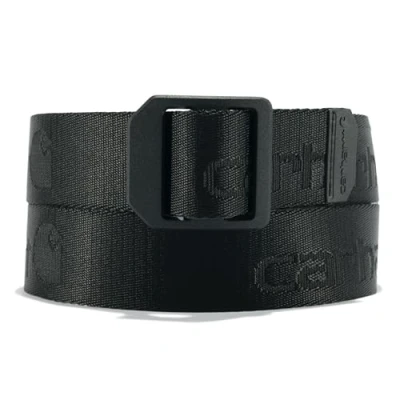 Image of Carhartt Men&#039;s NYLON WEBBING LADDER LOCK BELT, Black, XL