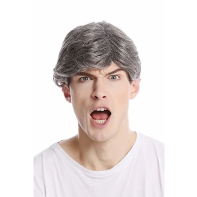Image of Wig ME UP GFW355A 44 Men Gents short casual youthful modern look dark grey gray
