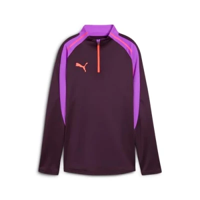 Image of Puma Individualblaze 1/4 ZIP TOP Long sleeved top, Women&#039;s, Size: XS, Midnight plum
