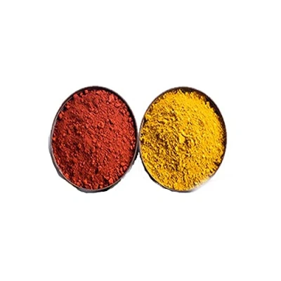 Image of 2 Pack ferric Oxide Powder, Yellow Iron Powder red , Each Color 1.5 Ounces