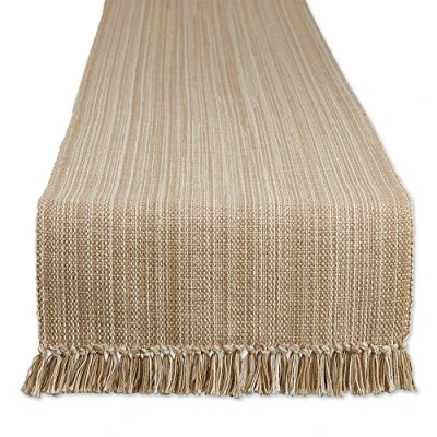 Image of DII Tabletop Collection, Cotton, Taupe, Table Runner, 13x108