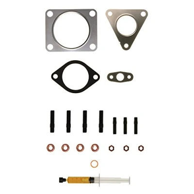 Image of 4913105400, 49S3105403 Mounting Kit, charger AJUSA JTC11504 with studs, syringe oil gaskets/seals FORD: Transit Mk6 Van