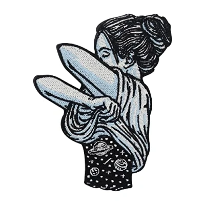 Image of You are My Universe Iron on Patch Planets Patch, Sexy Woman Patches, Moon Embroidery Stars ironable Space Badges Finally Home