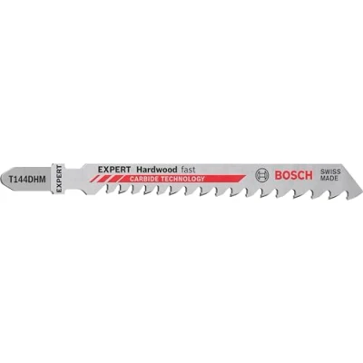 Image of Bosch 10x EXPERT Hardwood fast T144DHM Jigsaw Blade (for Hardwood, WPC Wood plastic, Length 100 mm, Professional Accessory Jigsaw)