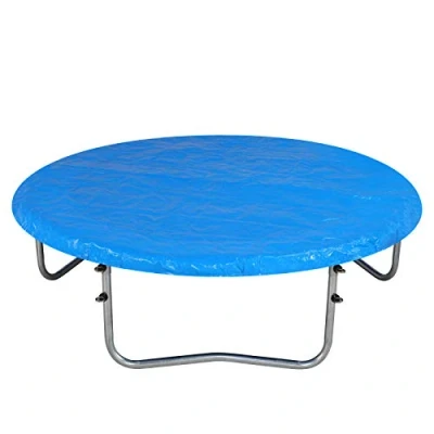 Image of Monzana® 305cm Trampoline Cover Blue Ø Tear resistant UV Weather Protection Tarpaulin Secure Drawstring Attachment 3m 10ft Dust Dirt &amp; Rain