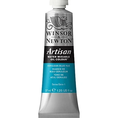 Image of Winsor &amp; Newton Artisan 200ml Water Mixable Oil Colour Tube, Cölinblau Farbton, 37ml Tube
