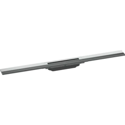 Image of hansgrohe 56044000 RainDrain Flex Complete Set Shower Drain 800 Can Be Shortened Chrome Channel, 80 cm
