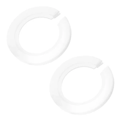 Image of NUTTDOO Plastic Lamp Shade Ring Converter，2 Pack E27 to E14 Lampshade Reducer Ring,42mm 29mm Converter Washer Replacement Screw Fitting Adapter (E27 Lightshade Converter)