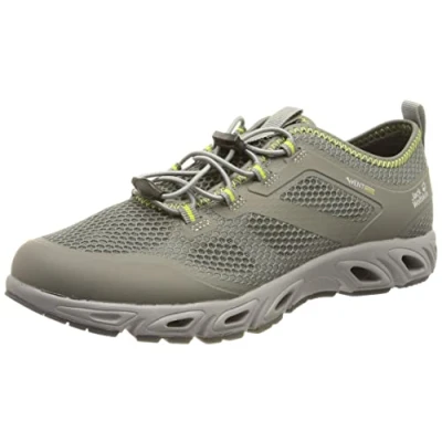 Image of Jack Wolfskin Men&#039;s Breezer Vent Low M Sneaker, Grey Lime, 8 UK